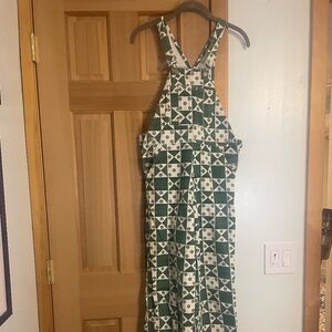 Lisa Says Gah patchwork quilt print overalls